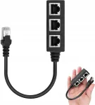 RJ45 jagaja 1-3 LAN pesa, sobib CAT5, CAT5E, CAT6, CAT7 kaablitele