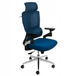 Ergonoomiline kontoritool k&auml;sipuudega, 4D, sinine