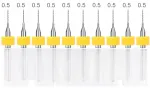 Mini PCB puurikomplekt 0,5 mm 10 osa Carbide CNC Precision Drill Bit Set