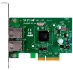 V&otilde;rgukaart SUPERMICRO AOC-SGP-i2, 2 x RJ-45, 1 GbE, PCIe