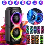 Kaasaskantav Bluetooth-k&otilde;lar USB, karaoke, RGB-valgustuse ja 20W-ga
