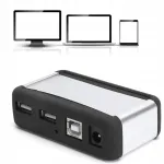 USB 2.0 aktiivne 7-pesaline jagaja toite ja alusega