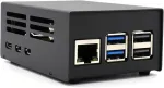 Alumiiniumkorpus Raspberry Pi 5, &uuml;hilduv M.2 NVMe HAT+