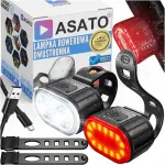 Jalgratta traadita LED valgus ees-ja tagaroole