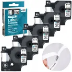 DYMO D1 45013 kleebisteip, 12 mm x 7 m, valge, 5 tk, S0720530, LM160, LM280