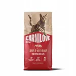 CARNILOVE steriliseeritud aktiivsetele kassidele kuivtoit lambaliha ja metssigaliha, 6 kg