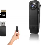 FHD 1080P varjatud kaamera &ouml;&ouml;n&auml;gemisega, IR, 64GB