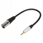 Helikaabel Zoto spun 3,5 mm mono isane kuni 3-pin XLR isane PVC