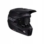 Motorratturi kiiver LEATT 3.5 Stealth Black XXL prillidega