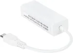Mikro USB - Ethernet RJ45 adapter, 10/100 Mbps
