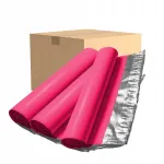 Kuller &uuml;mbrikud 6XL roosad, fooliumist, 580x750 mm, 250 tk komplekt