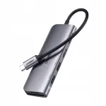USB-C 6in1 jagaja SD, TF, HDMI (4K 30Hz), 100W PD-ga