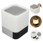 &Uuml;lekuulatav Bluetooth-k&otilde;lar LED-kellaga, mikrofoniga, puutekontrolliga, USB, 4000 mAh, stereo
