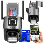 V&auml;liskaabel WiFi IP-kaamera p&ouml;&ouml;rleva objektiiviga, 8 MP, kaheksakas signaaliga, liikumistuvastusega