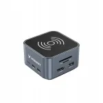 USB-C 12in1 hub Wozinsky, 10Gbps, HDMI 4K, PD 100W, 15W laadija