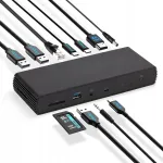 Dokk Amazon Basics Thunderbolt 4, 8K, kahekordne 4K, 60Hz, 96W PD, 40Gb/s