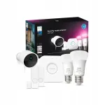 Nutivalgustite komplekt PHILIPS Hue koos E27 lambipirnide, kaamera, sensorite ja juhtsillaga