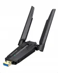 Juhtmevaba v&otilde;rguadapter BrosTrend AXE5400, USB 3.0, WiFi 6E, 2402 Mbps, 6/5/2,4 GHz antennidega