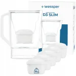 Veefiltreerimise kann Wessper D3 SLIM 2,7 l k&uuml;lmikusse + 6 filtrit