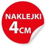 Logoga kleepsud, &uuml;mmargused, 4 cm, 100 tk