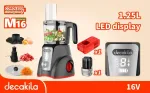 K&ouml;&ouml;girobot Decakila AKU 1,25 l 250W must akuga ja laadijaga