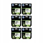 HP 305XL tindikassetid mustad (3 tk) ja v&auml;rvilised (3 tk) 3YM62AE / 3YM63AE