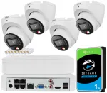 4 tk 6Mpx 3K+ heliga p&auml;ev/&ouml;&ouml; Full Color PoE DAHUA valveseadme komplekt