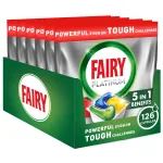 N&otilde;udepesutabletid Fairy Platinum All in One, 126 tk, sidrunil&otilde;hnalised + kingitus