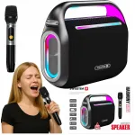 Bluetooth k&otilde;lar mikrofoniga SWISSTEN KARAOKE HARMONY, 120 W, LED valgustusega