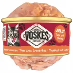 Niiske kassitoit VOSKES tuunikala ja krevettidega, 85 g