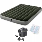 Madrats Intex 191x137x25 cm elektrilise pumbaga (patareidega)