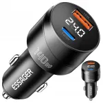 Autolaadija USB, USB-C, QC 3.0, PD 140W, sobib s&uuml;learvutile