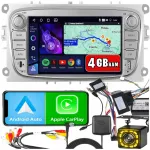 Autoraadio FORD MONDEO MK4, FOCUS MK2 MK3, GALAXY CarPlay, WiFi, USB-C toetusega