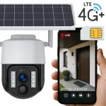 V&auml;ljas p&ouml;&ouml;ratav valvekaamera SIM-kaardiga, GSM/LTE 4G, p&auml;ikeseenergiaga