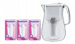 Aquaphor Orleans 4.2 l valge veefilter 3 A5 Mg kassettidega