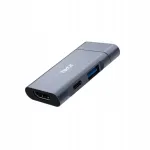 USB-C jaotur 3-&uuml;hes: HDMI, USB-A, USB-C, hall