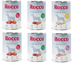 Koeratoidu komplekt Rocco Sensitive, 6 x 400 g, neli maitset