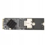 M.2 NVMe &ndash; SFF-8087 SATA3.0 laienduskaart, 4 liidest, 6 Gb/s