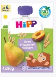 HiPP BIO mahe puuviljap&uuml;ree pirni, ploomi ja teraviljaga, 90 g