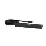 Club3D 7-in-1 USB-C jaotur: 2x USB, HDMI, USB-C PD, RJ45, microSD/SD