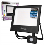 Masterled 100W must LED prožektor 4500K liikumisanduriga IP65