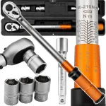 D&uuml;naamiline v&otilde;ti NEO TOOLS 40-210Nm 3 padruniga 17, 19, 21 mm &plusmn;3%
