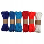 EdcX Paracord 550 n&ouml;&ouml;rikomplekt, 6 v&auml;rvi, iga 5 m
