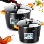 VILDE GRANITe pottide komplekt 24 cm ja 28 cm, sobib gaasi- ja induktsioonpliitidele