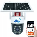 TUYA v&auml;litingimustes p&auml;ikesekaamera, 4G LTE, GSM, 5 Mpx, SIM-kaardiga