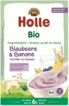 &Ouml;koloogiline piima- ja riisipuder mustikate ja banaanidega HOLLE, alates 6 kuud, 200 g