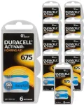Kuuldeaparaadi patareid Duracell 675 Activair, 60 tk komplekt