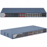 Hikvision DS-3E1326P-EI v&otilde;rgul&uuml;liti, 24 PoE porti, hallatav, gigabit, SFP uplink