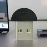 Mini USB mikrofon, kompaktne lauamikrofon arvutile, sobib konverentsideks ja salvestamiseks