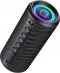 Kaasaskantav Bluetooth k&otilde;lar BX-09, 20W, IPX5, RGB, TWS, FM raadio, must